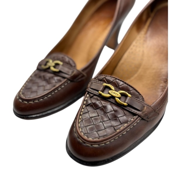 Joan & David Brown Leather Pumps Size 9.5 Heels Women’s Classic Heels - Picture 11 of 13